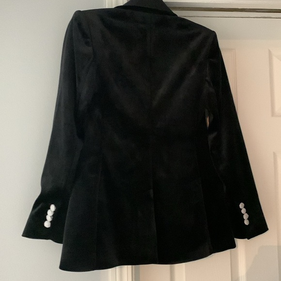 Express Velvet One Button Blazer - Picture 6 of 8